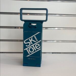 Vintage Covell ski tote - Plastic locking transport system for Skis & Poled